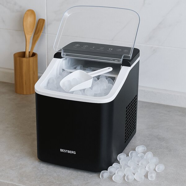 Výrobník ledu BestBerg BBCM-11 / 150 W / 12 kg/24 hod. / černá