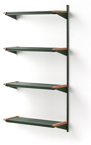 AJ Produkty Regál na boty JEPPE, přídavná sekce, 4 police, 1790x900x300 mm, dub/zelená