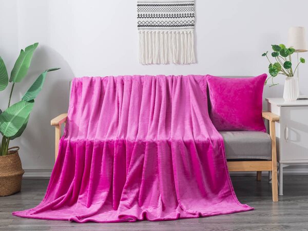 XPOSE® Mikroplyšová deka Exclusive - karmínová 200x230 cm