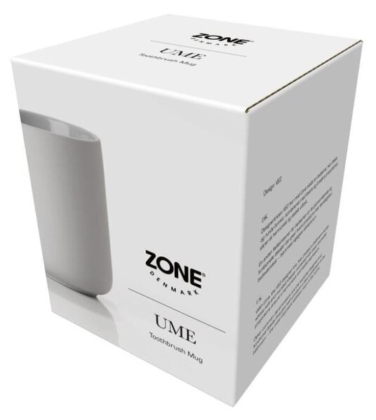 Šedý kameninový kelímek na zubní kartáčky Ume - Zone