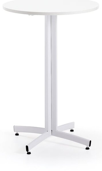 AJ Produkty Barový stůl SANNA, Ø700x1050 mm, bílá