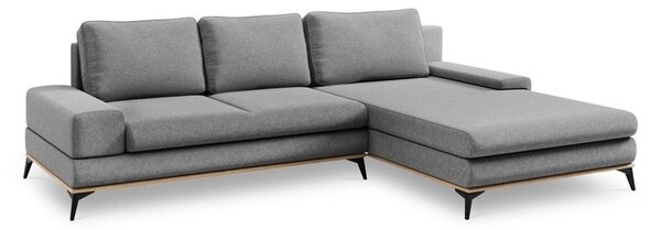 Šedá rozkládací rohová pohovka Windsor & Co Sofas Planet, pravý roh