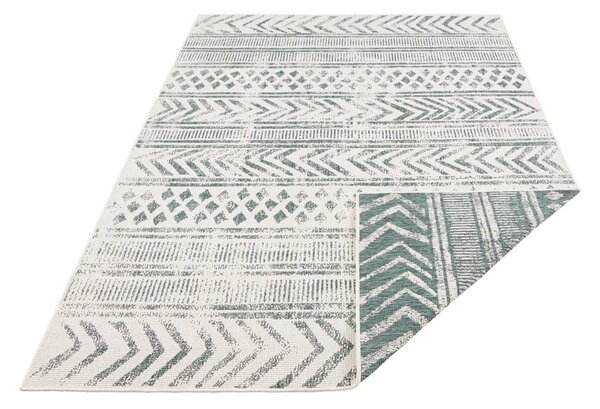 Zeleno-krémový venkovní koberec NORTHRUGS Biri, 80 x 150 cm