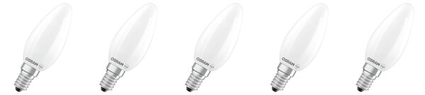 Osram LED žárovka „Base Retro“, 5 ks. (Clb40, E14, 470lm, 2700 K, matná) (100409234002)