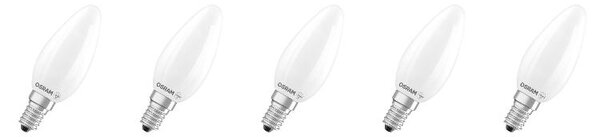 Osram LED žárovka „Base Retro“, 5 ks. (Clb40, E14, 470lm, 2700 K, matná) (100409234002)