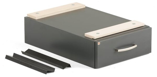 AJ Produkty Zásuvka CARGO, 135x400x600 mm, šedá