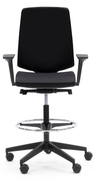 ProfiM - Židle LIGHT UP 330 ST s čalouněným opěrákem a kruhem na nohy