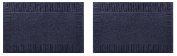 Livarno® Froté koupelnová předložka, 2 ks. (modrá) (100408851001)