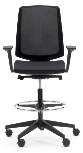 ProfiM - Židle LIGHT UP 350 ST s čalouněným opěrákem a kruhem na nohy