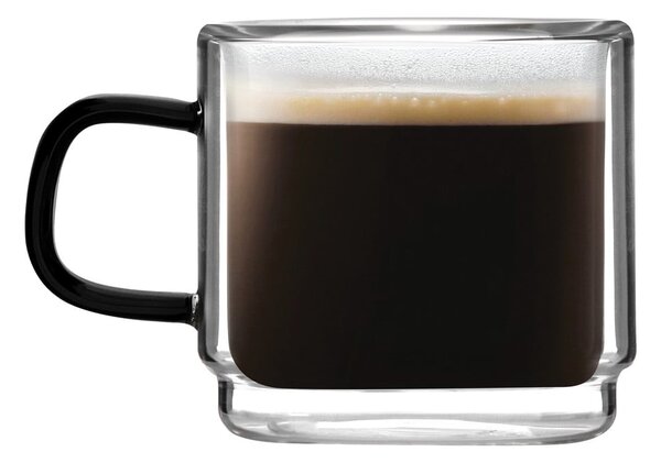 Skleněné hrnky na espresso v sadě 2 ks 80 ml Carbon – Vialli Design