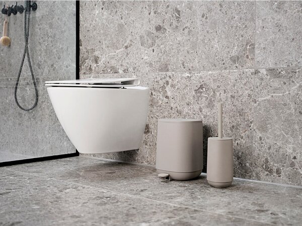 Béžová betonová WC štětka Time – Zone
