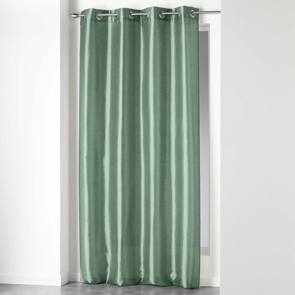 Zelený saténový závěs 140x240 cm Shana – douceur d'intérieur