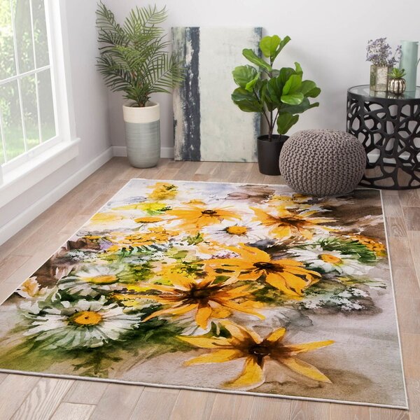 Žlutý pratelný koberec 140x220 cm New Carpets – Oyo home