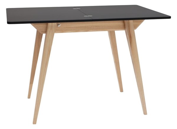 Rozkládací jídelní stůl s černou deskou 65x90 cm Envelope – Ragaba