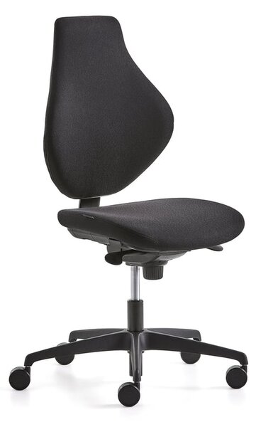 AJ Produkty Kancelářská židle HURRAY, nízké opěradlo, černá