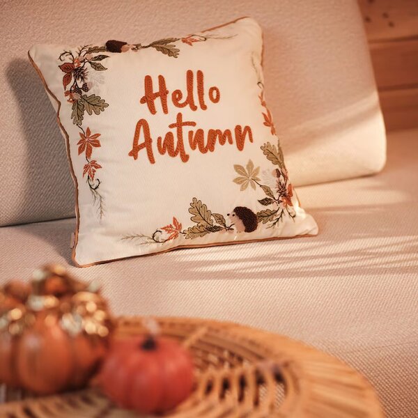 HOME & YOU Povlak na polštář "Hello Autumn" 45 x 45 cm