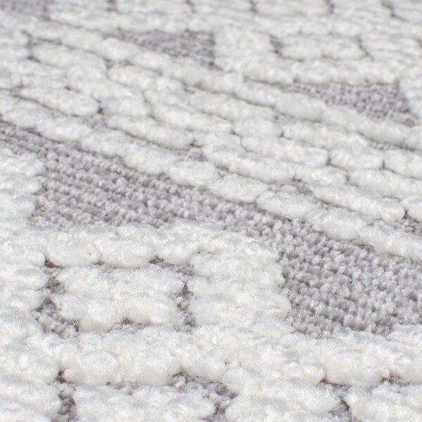 Šedý pratelný koberec z žinylky 80x160 cm Jhansi – Flair Rugs