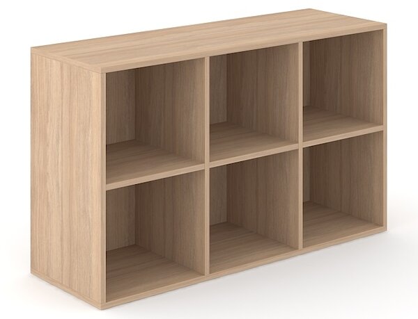 NARBUTAS - Knihovna CHOICE 2H - 2x mezistěna, 120x40x72 cm / C2N120 /