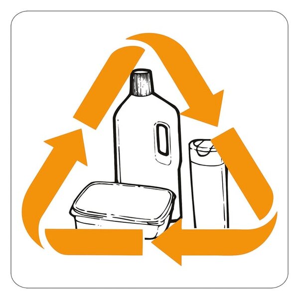 AJ Produkty Samolepicí značka - tvrdý plast