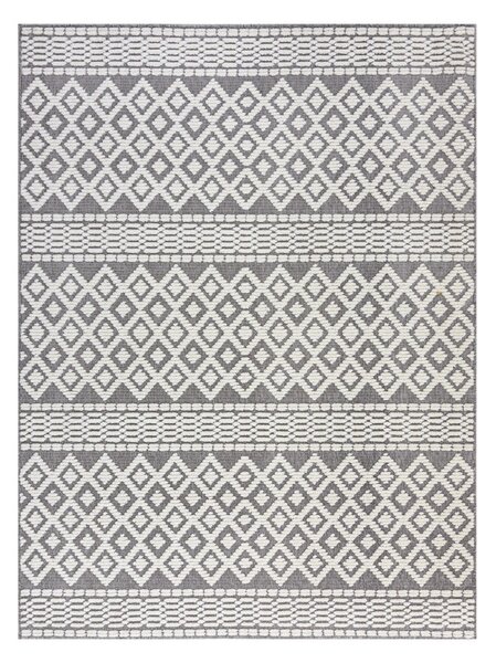 Šedý pratelný koberec z žinylky 80x160 cm Jhansi – Flair Rugs