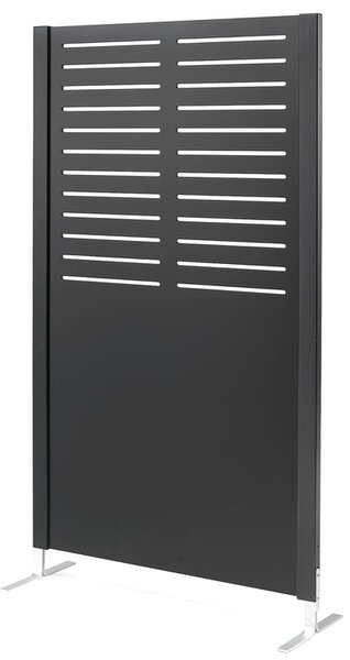 AJ Produkty Dřevěný paraván FREE, vzor pruh, 1720x940 mm, černá