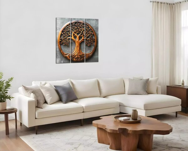 Obraz na plátně Dřevěný strom života