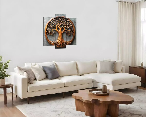 Obraz na plátně Dřevěný strom života