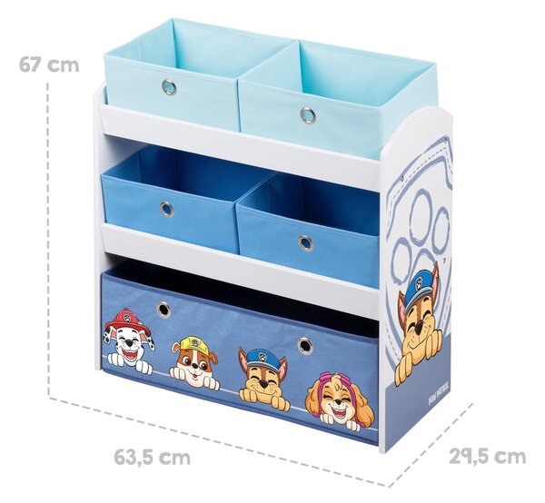 Dětský organizér na hračky 63.5x29.5x67 cm Paw Patrol – Roba