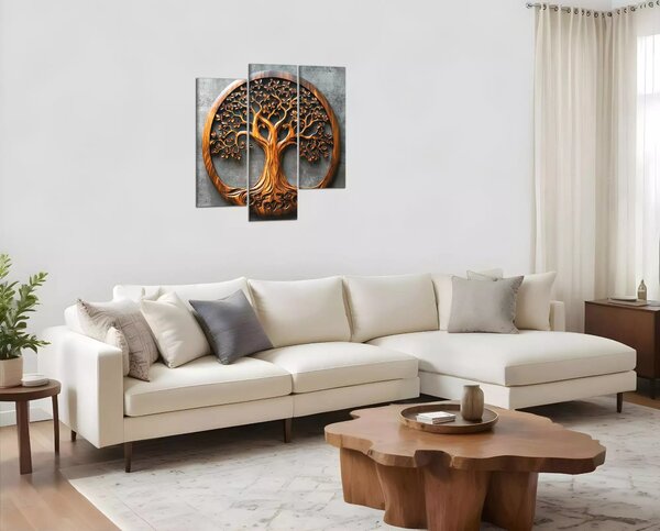 Obraz na plátně Dřevěný strom života