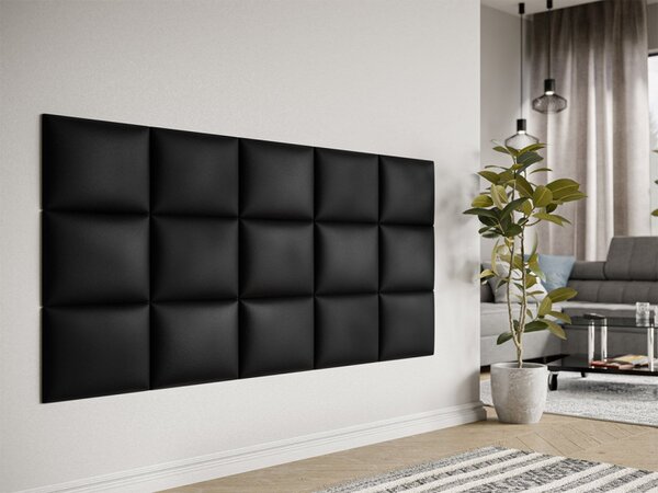 Čalouněný nástěnný panel Pag 40x30, Barva látek:: ekokůže Soft 011 (černá) 5903211019708