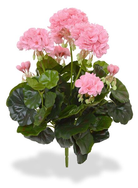 MF Umělá rostlina Pelargonie (40cm) růžová