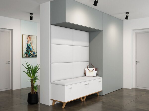 Čalouněný nástěnný panel Pag 70x40, Barva látek:: ekokůže Soft 017 (bíla) 5903211032295