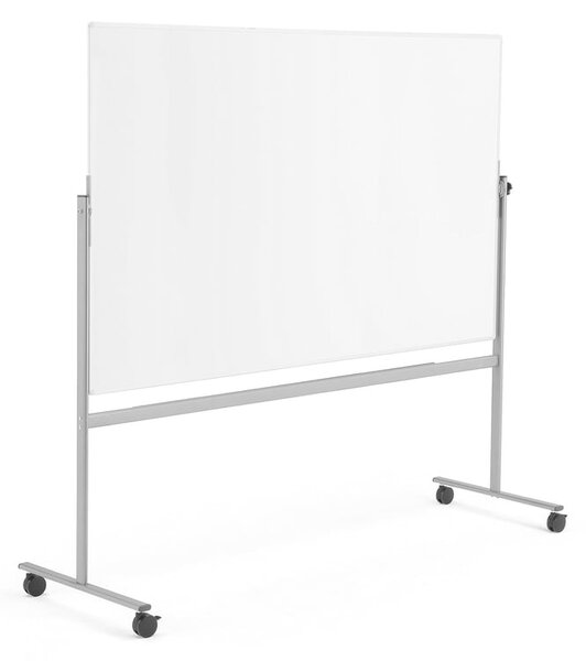 AJ Produkty Bílá magnetická tabule DORIS, mobilní, oboustranná, 2000x1200 mm