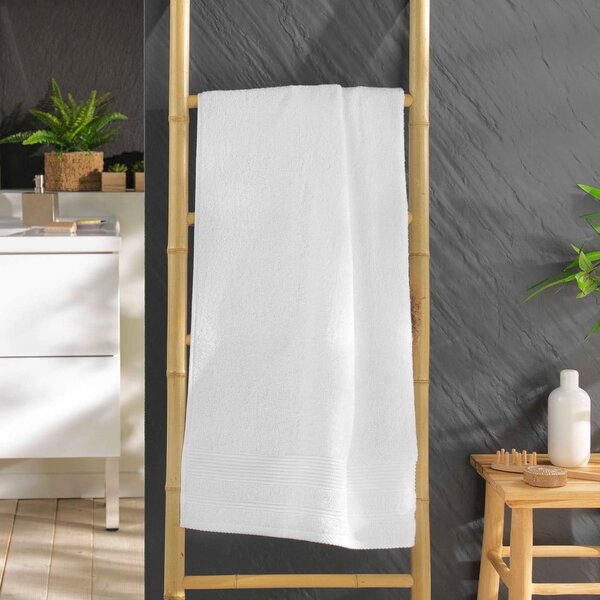 Bílá froté bavlněná osuška 70x130 cm Tendresse – douceur d'intérieur