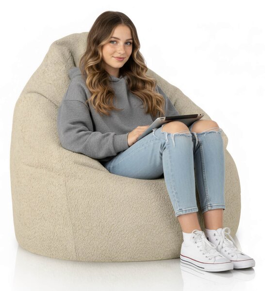 Sedací vak Primabag Mega Sako Bounce béžová