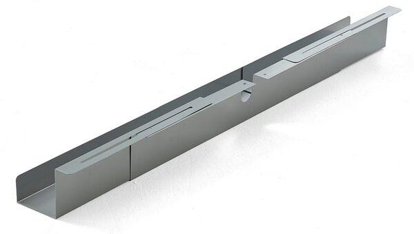 AJ Produkty Nastavitelný držák na kabely, 920-1500x120x115 mm, stříbrný