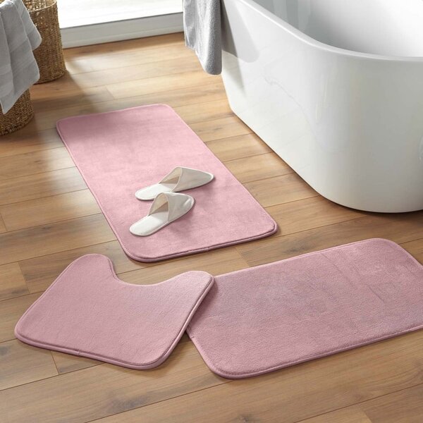 Růžová koupelnová předložka 50x120 cm Vitamine – douceur d'intérieur