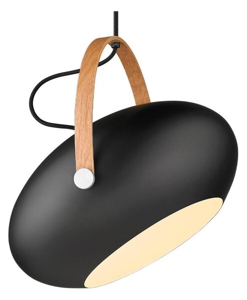 Halo Design 734382 - Lustr na lanku DC 1xE27/40W/230V pr. 40 cm černá/dub