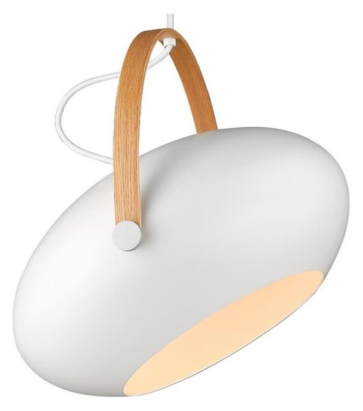 Halo Design 734375 - Lustr na lanku DC 1xE27/40W/230V pr. 40 cm bílá/dub