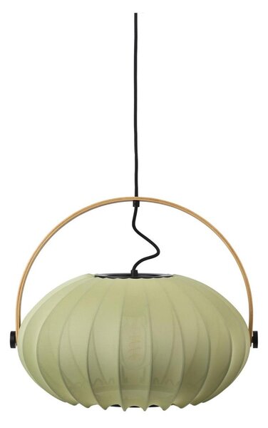 Halo Design 746361 - Lustr na lanku DC 1xE27/40W/230V pr. 40 cm zelená/dub