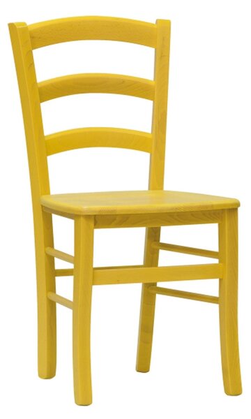 Židle PAYSANE COLOR bianco (lak) sedák masiv odstín: bílá