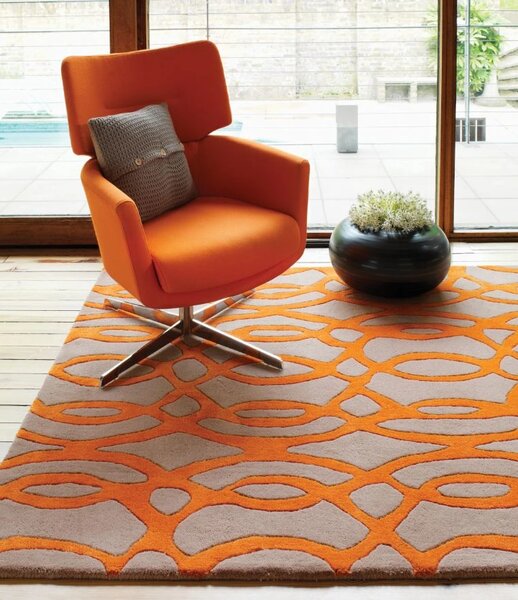 Oranžový koberec Blondie Wire Orange Rozměry: 70x240 cm