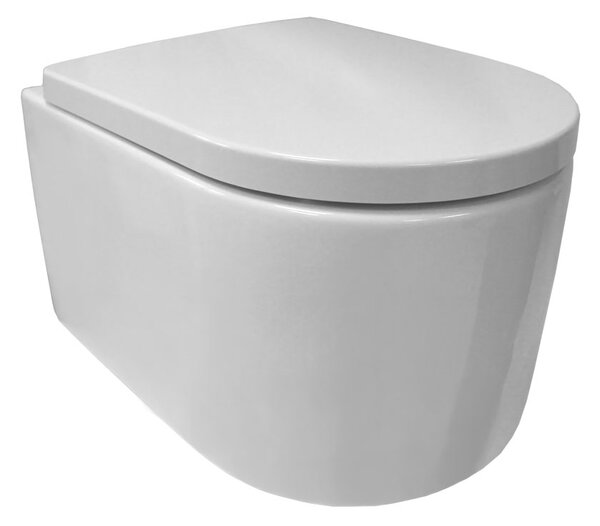 Mereo Mereo, WC závěsné kapotované, RIMLESS, 495x360x370, keramické, vč. sedátka CSS115S, VSD84S2