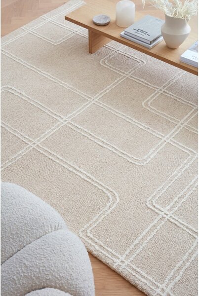Béžový ručně tkaný vlněný koberec 160x230 cm Ada – Asiatic Carpets