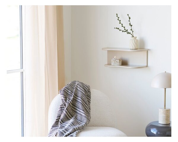 Hnědá deka z recyklované bavlny 130x180 cm Adana – House Nordic