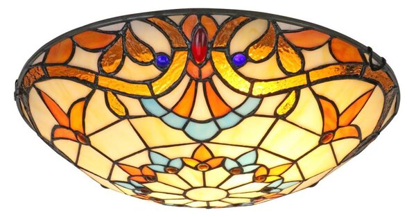 Brilagi - Tiffany vitrážové stropní svítidlo MIRABELLA 2xE27/60W/230V pr. 40 cm