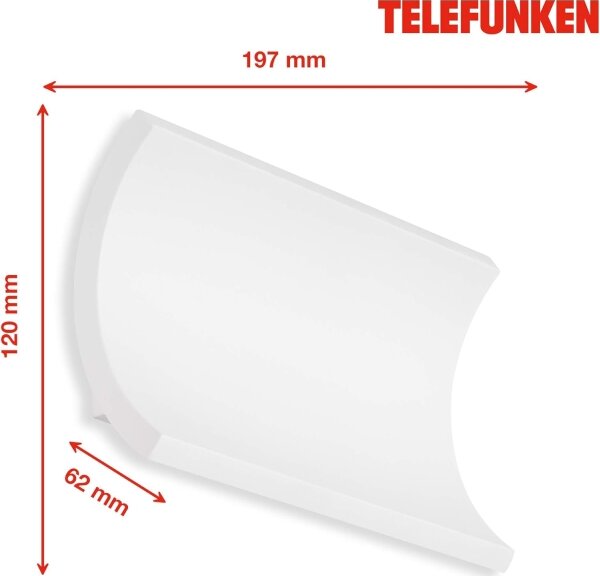Telefunken 312806TF - LED Venkovní nástěnné svítidlo 2xLED/6W/230V IP44 bílá
