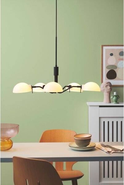 Halo Design 740369 - Lustr na lanku KJOBENHAVN 5xG9/28W/230V pr. 50 cm černá