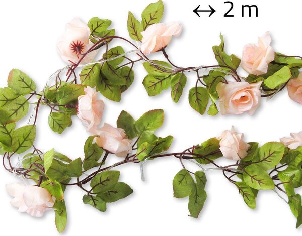 LED světelný řetěz 2 m - růže