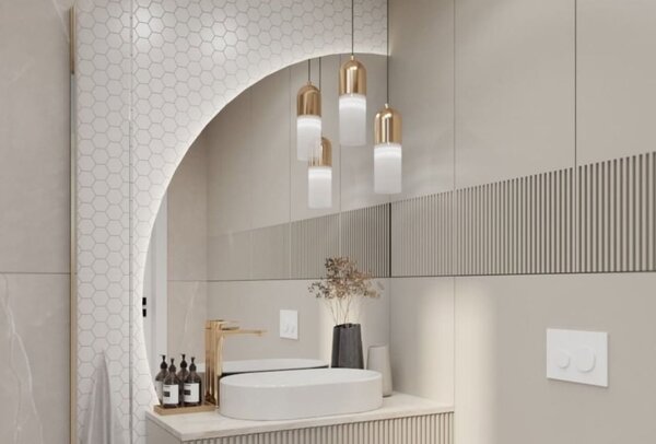 Argon Burgos závěsné svítidlo 1x15 W mosaz-opálová 4212